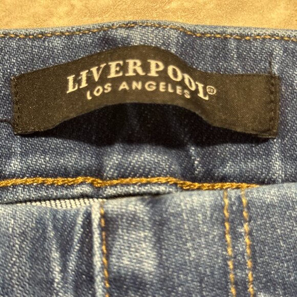 Liverpool Los Angeles Pull-On Jeans Size Small Stretch Denim Tummy Control - Picture 1 of 5